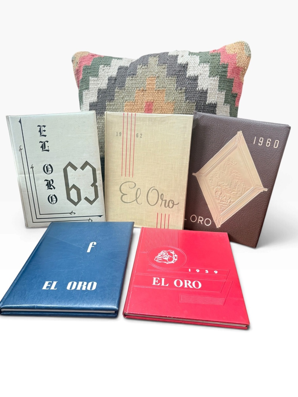 Lot of Vintage High School yearbooks El Oro Folsom CA 1959 1960 1961 1962 1963